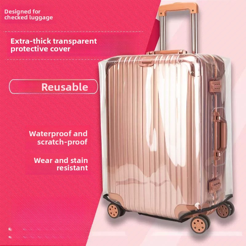 Luggage Protective Cover Transparent - Funda Protectora Reforzada para Equipaje, Transparente,