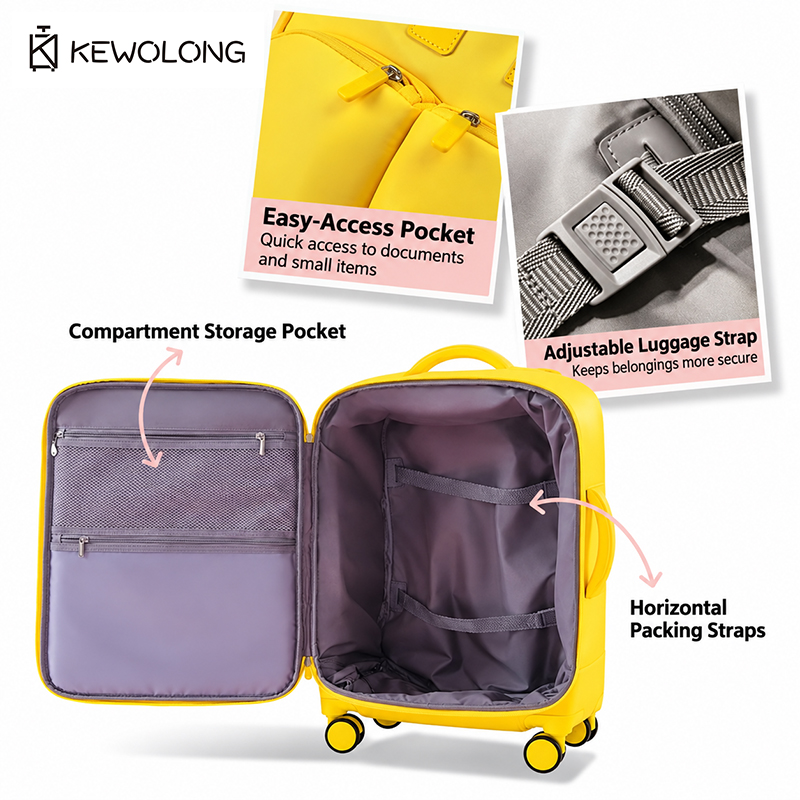 Nueva maleta de tela Oxford ul - Spinner Wheel Rolling Suitcase 20 Inch reseña y precio