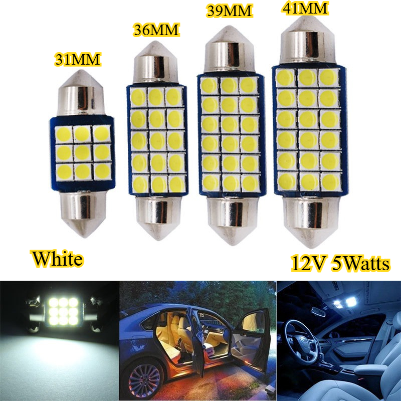2 piezas de bombillas LED C5W  - Luggage reseña y precio