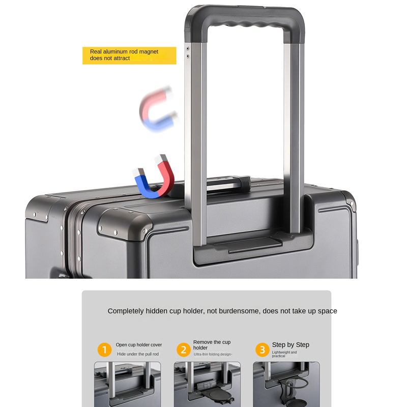 Maleta de viaje con estructura - Aluminum Frame Carry On Luggage reseña y precio