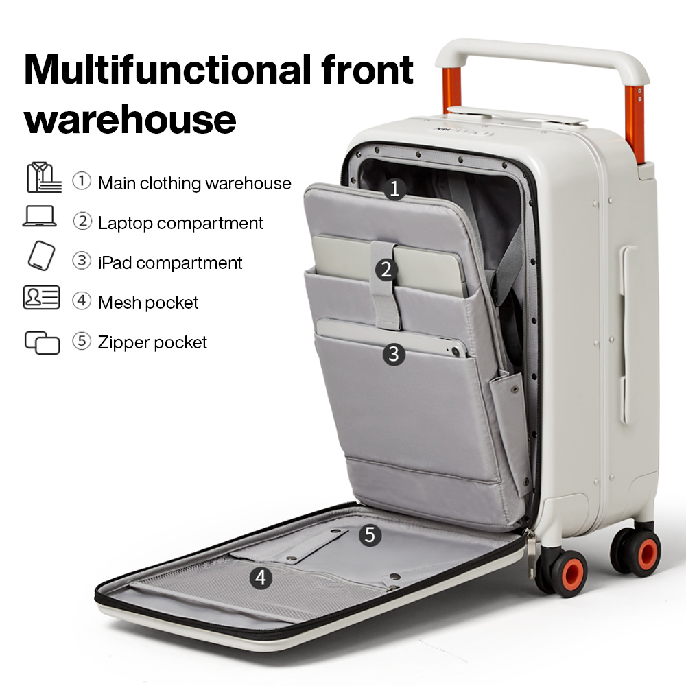 Maleta de Mano con Asa Ancha d - Aluminum Frame Carry On Luggage reseña y precio