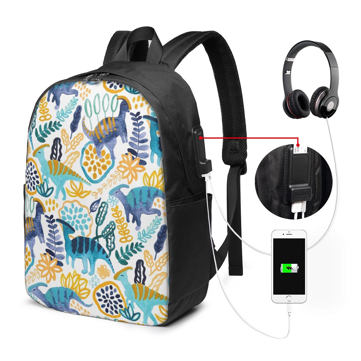 Mochila Gouache Parasaurolophu - Backpacks reseña y precio